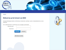 Tablet Screenshot of intranet.siko.nl